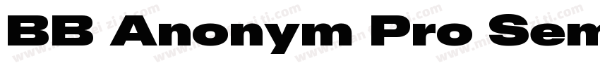 BB Anonym Pro Semi Ultra字体转换
